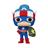 Funko POP!: Marvel #1438 - Captain America -- Holiday 2024