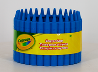 Crayola Crayon Cup for Kids - Colorful Pen, Pencil and Crayon Holder for Creative Kids Desk Organization - Cerulean