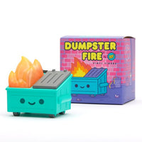 Lil Dumpster Fire vinyl figure, Teal, Collectible